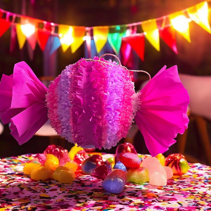 Piñata Bonbon rose (ARTISANALE)