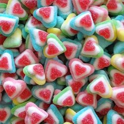 Coeurs 3D assortis sucrés 100g